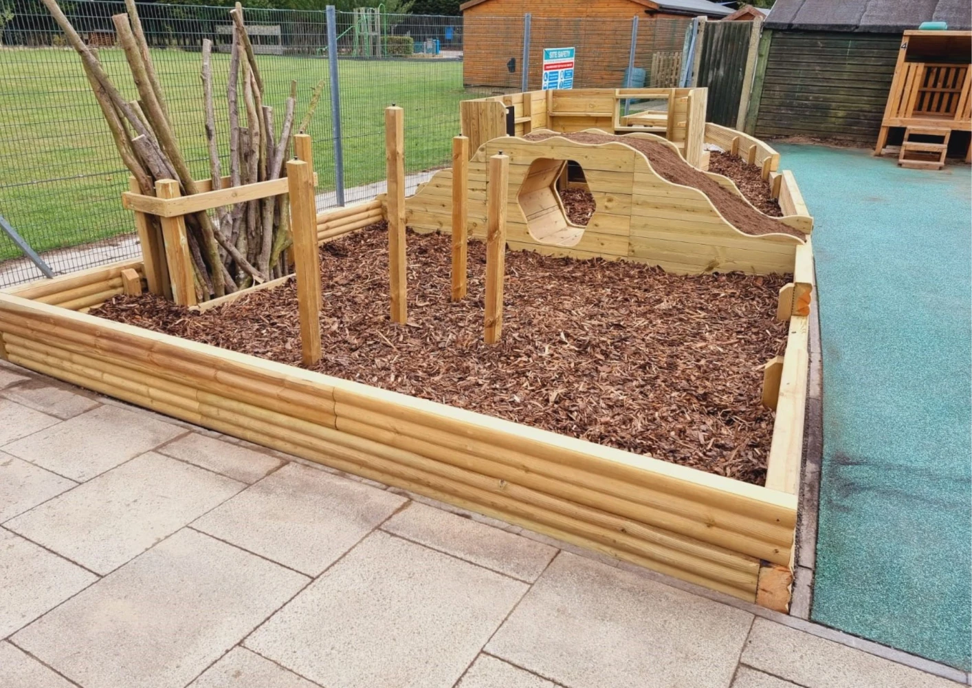 Natural playground design for early years education