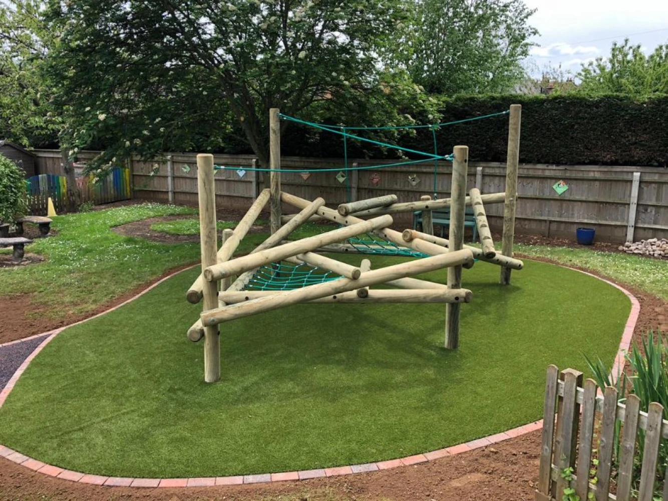 Clamber Stack and Artificial Grass