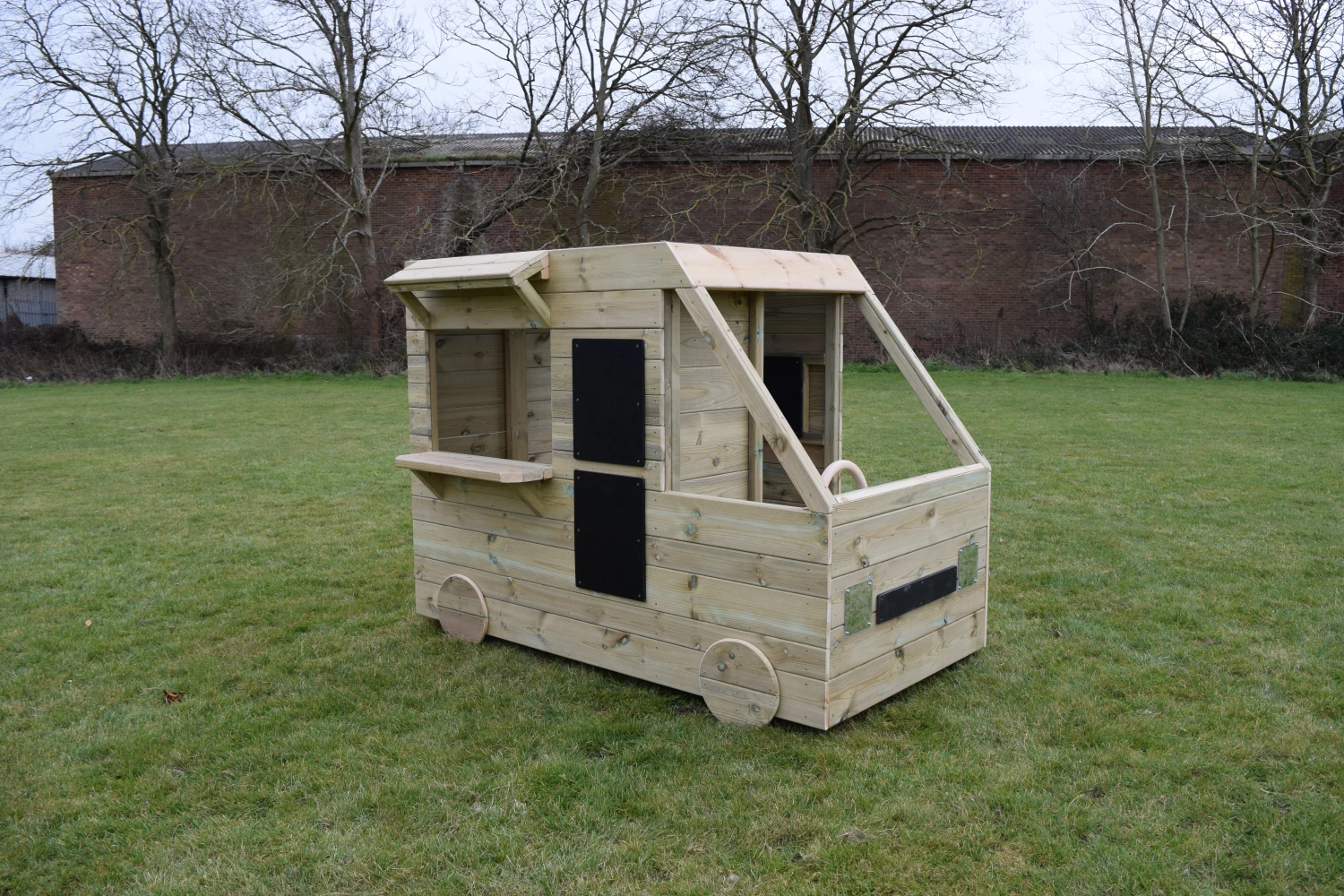 Outdoor Wooden Food Truck for Early Years Education