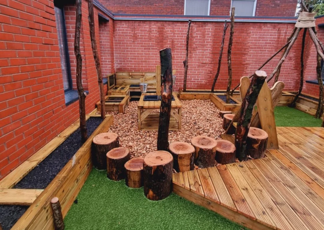 Rustic Roof Top Playground Design - Kids Planet, Sale, Manchester